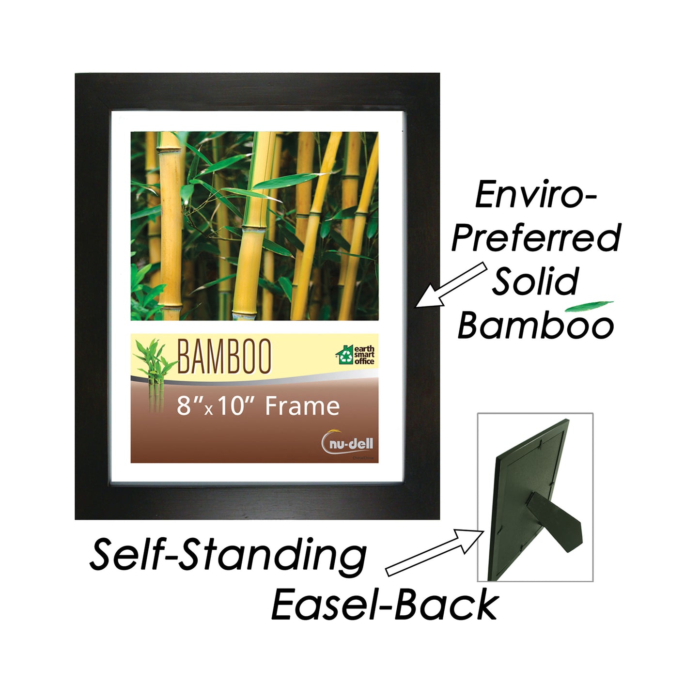 Black Bamboo Frame 8.5" x 11"