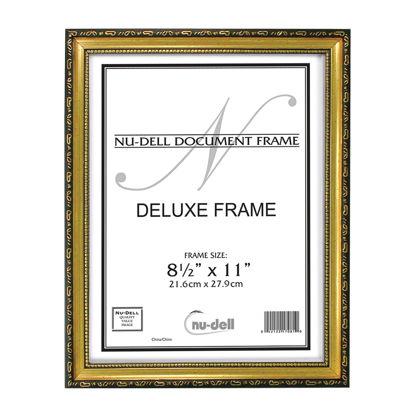Deluxe Document Frame, 8.5" x 11, Gold