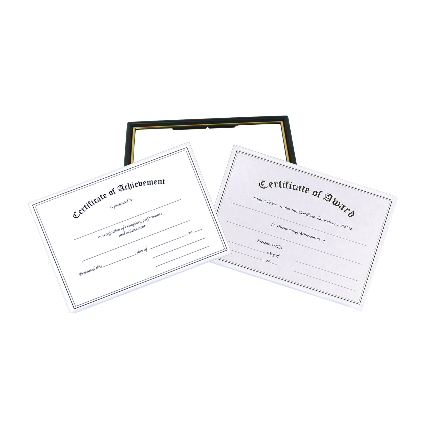 Economy EZ Mount Pre-Framed Time Saver Award Certificate