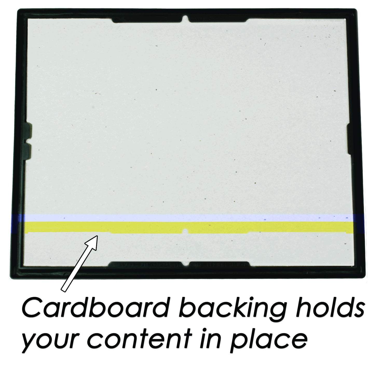 EZ Mount Document Frame 8.5" x 11", Black with Gold Trim