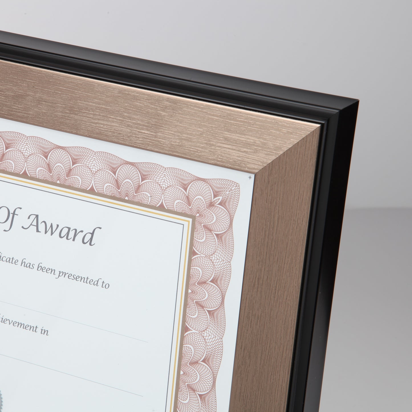 Executive Frame 8.5" x 11", Mahogany With Silver Accents