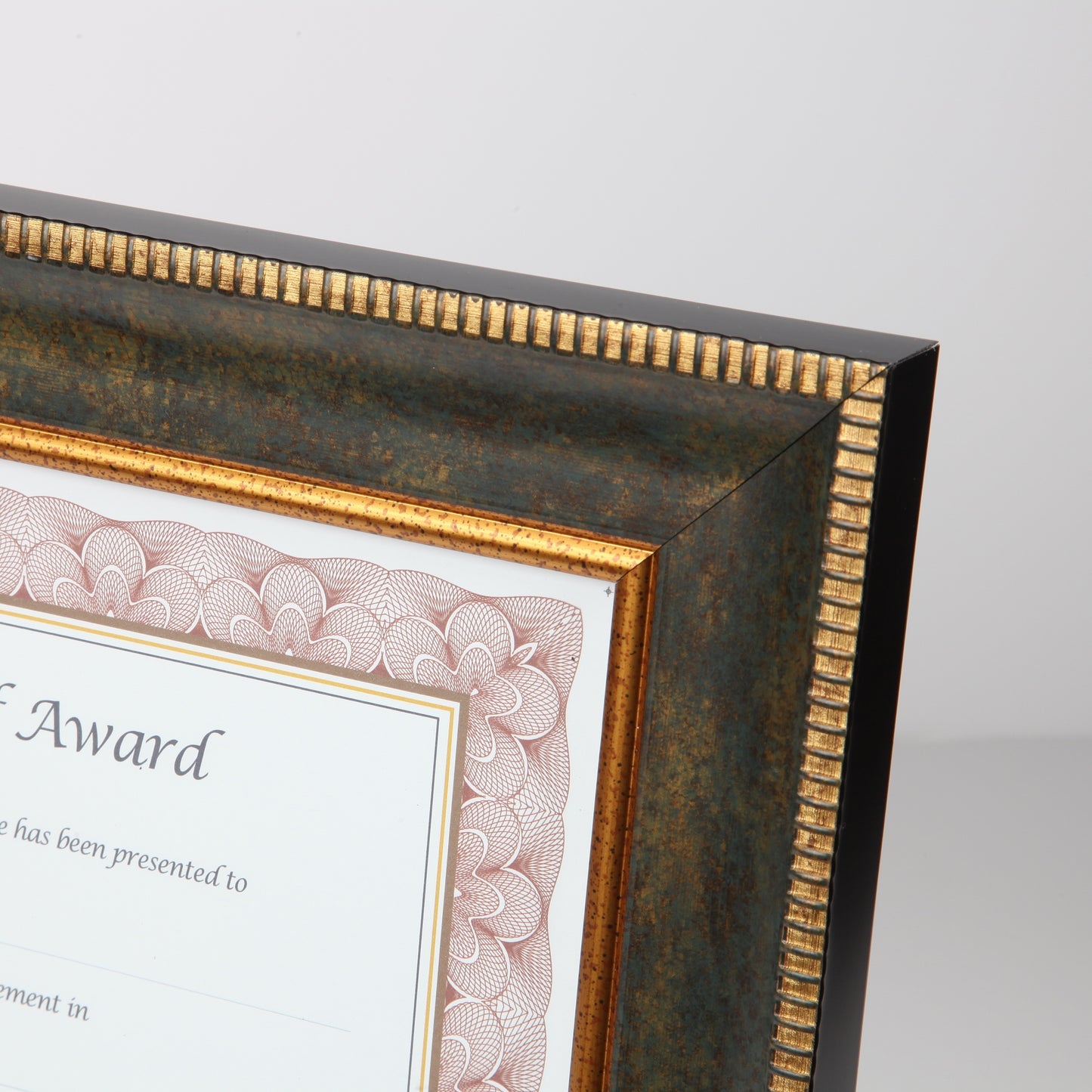 Executive Frame 11" x 14", Brown With Gold Accents