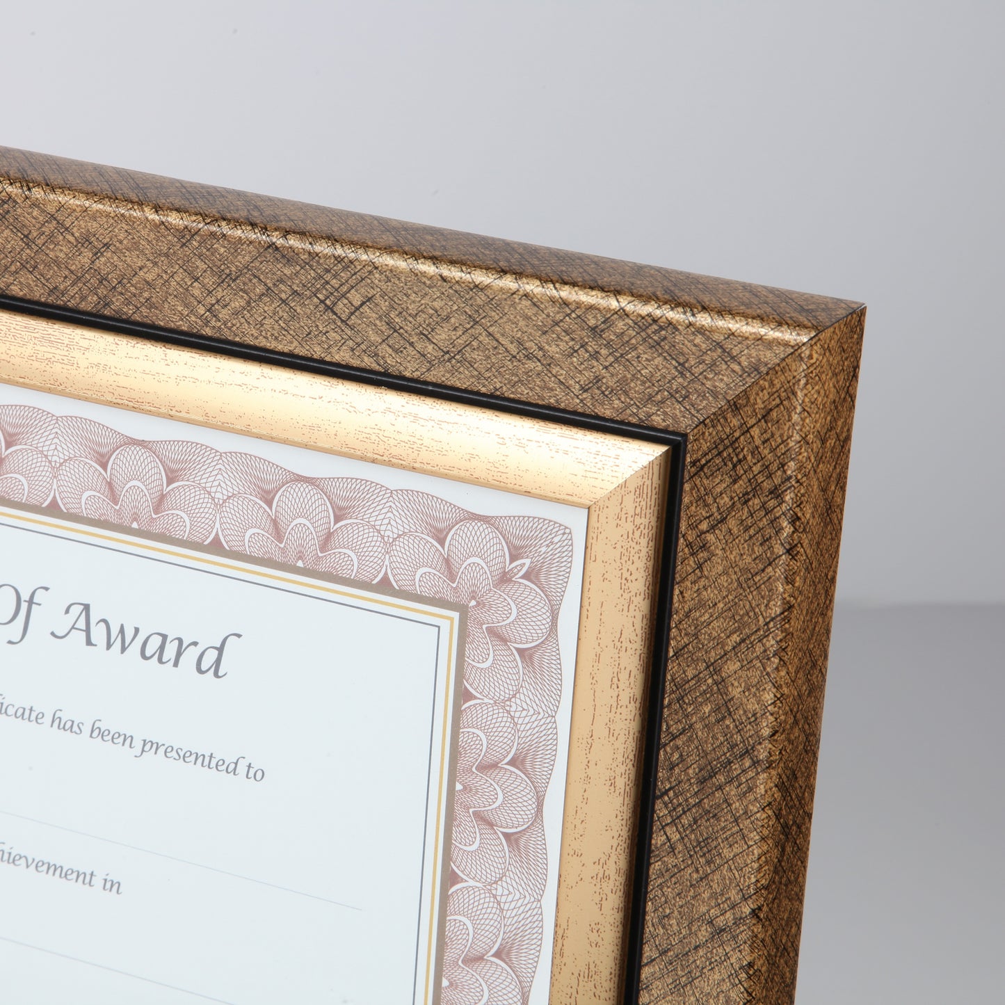 Executive Frame 8.5" x 11", Gold With Black Accents