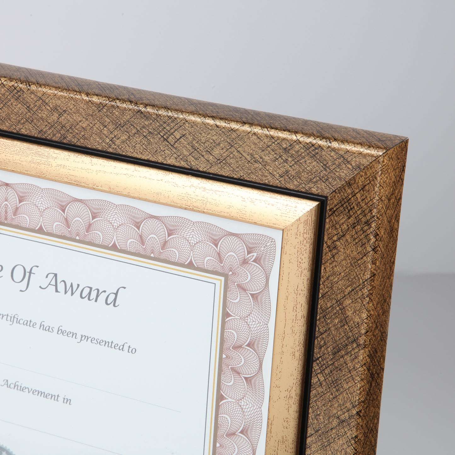 Executive Frame 8.5" x 11", Gold With Black Accents