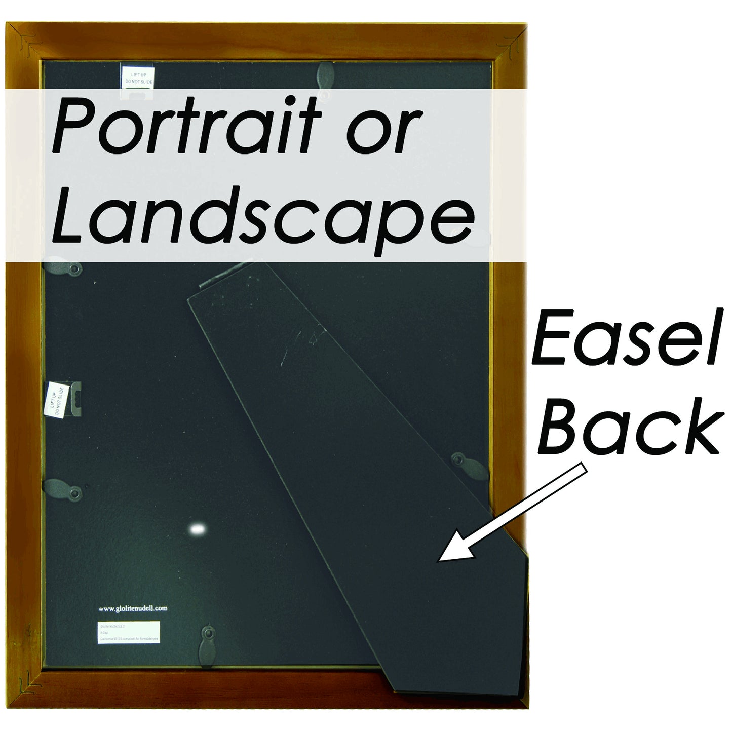 Traditional Solid Hardwood Frame 8.5" x 11", Walnut Finish