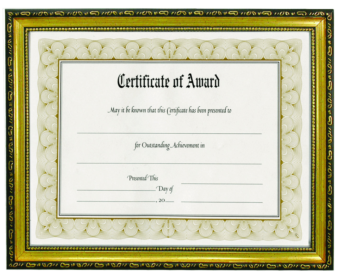 Deluxe Document Frame, 8.5" x 11, Gold