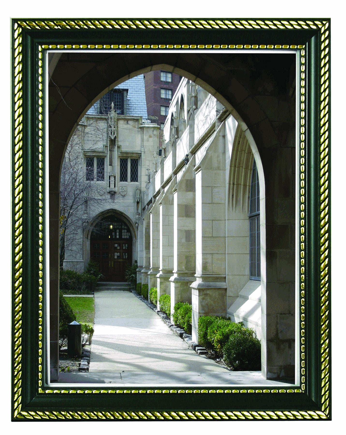 Prestigious Traditional Document Black & Gold Frame with Glass Cover 8.5" x 11"