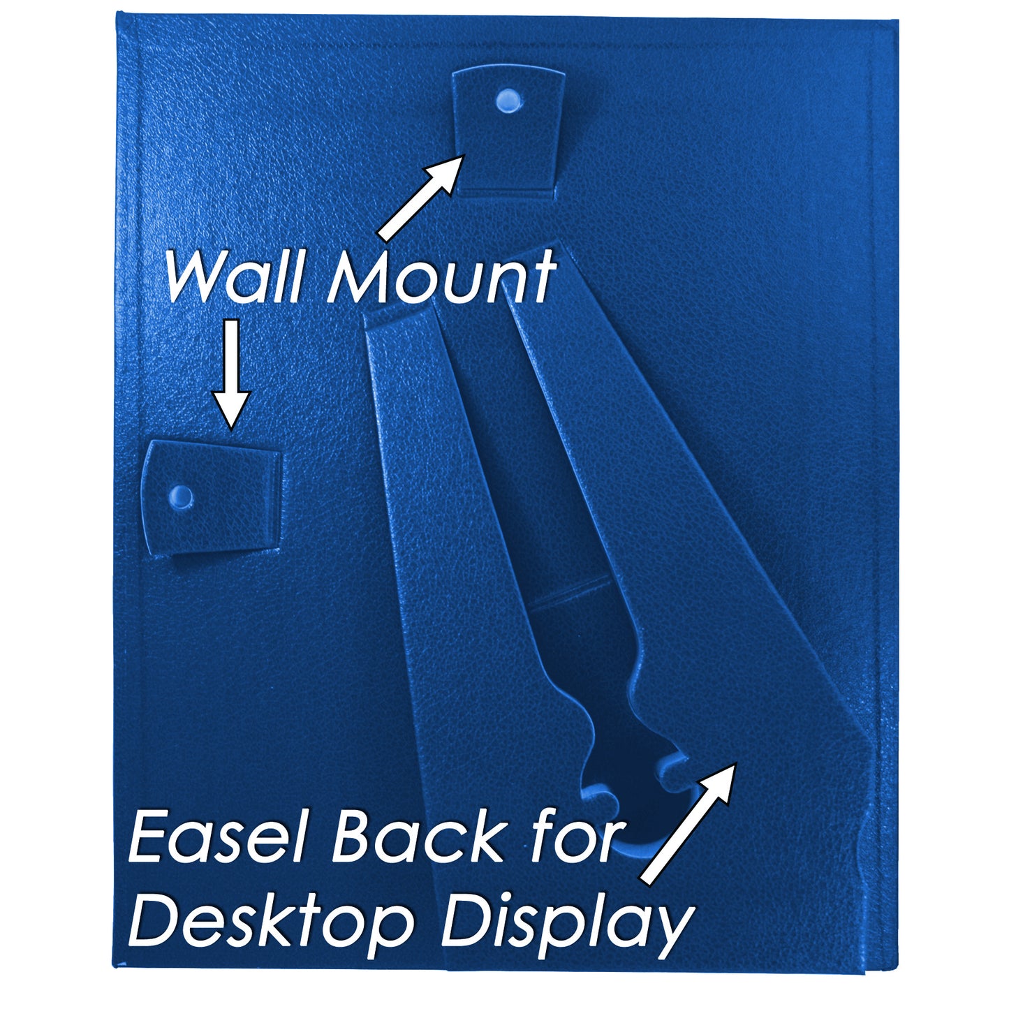 Leather Grain Certificate Frame 8.5" x 11",  Blue, 2 Pack