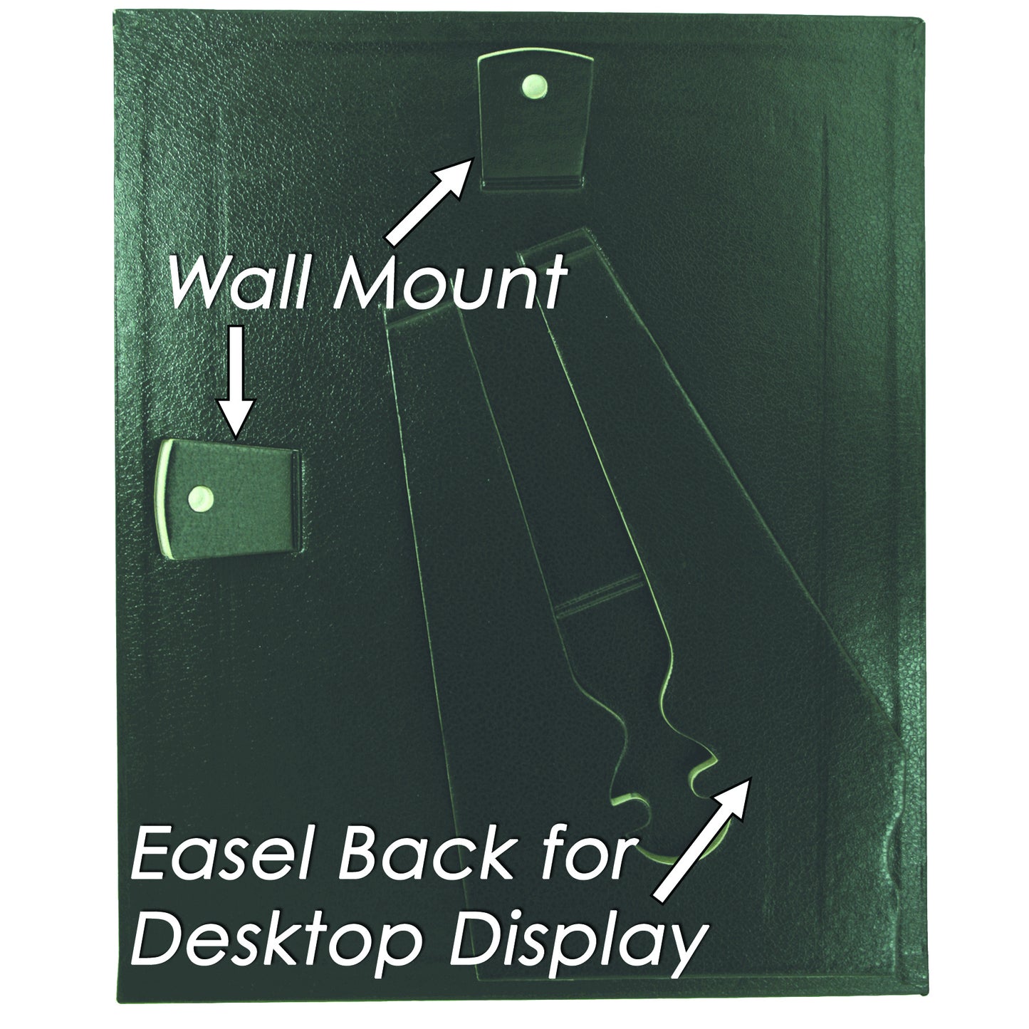 Leather Grain Certificate Frame 8.5" x 11", Black, 2 Pack