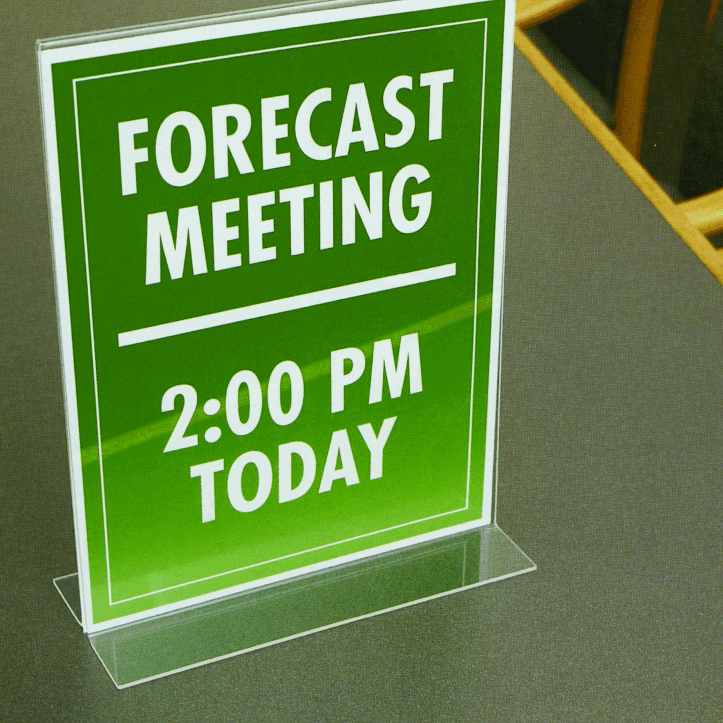 Table Top Double Sided T-Base Freestanding Sign Display Frame, 4" x 6"