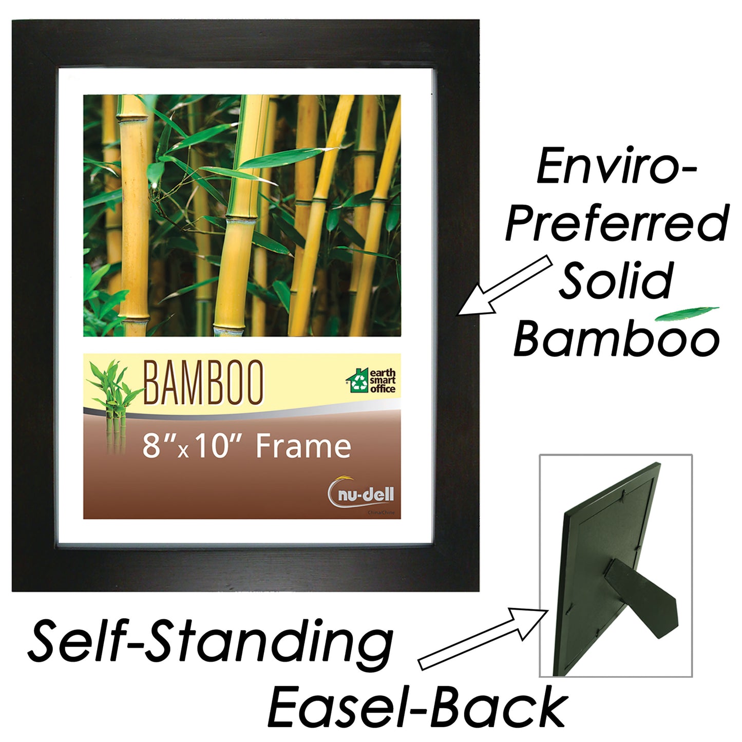 Black Bamboo Frame 8" x 10"