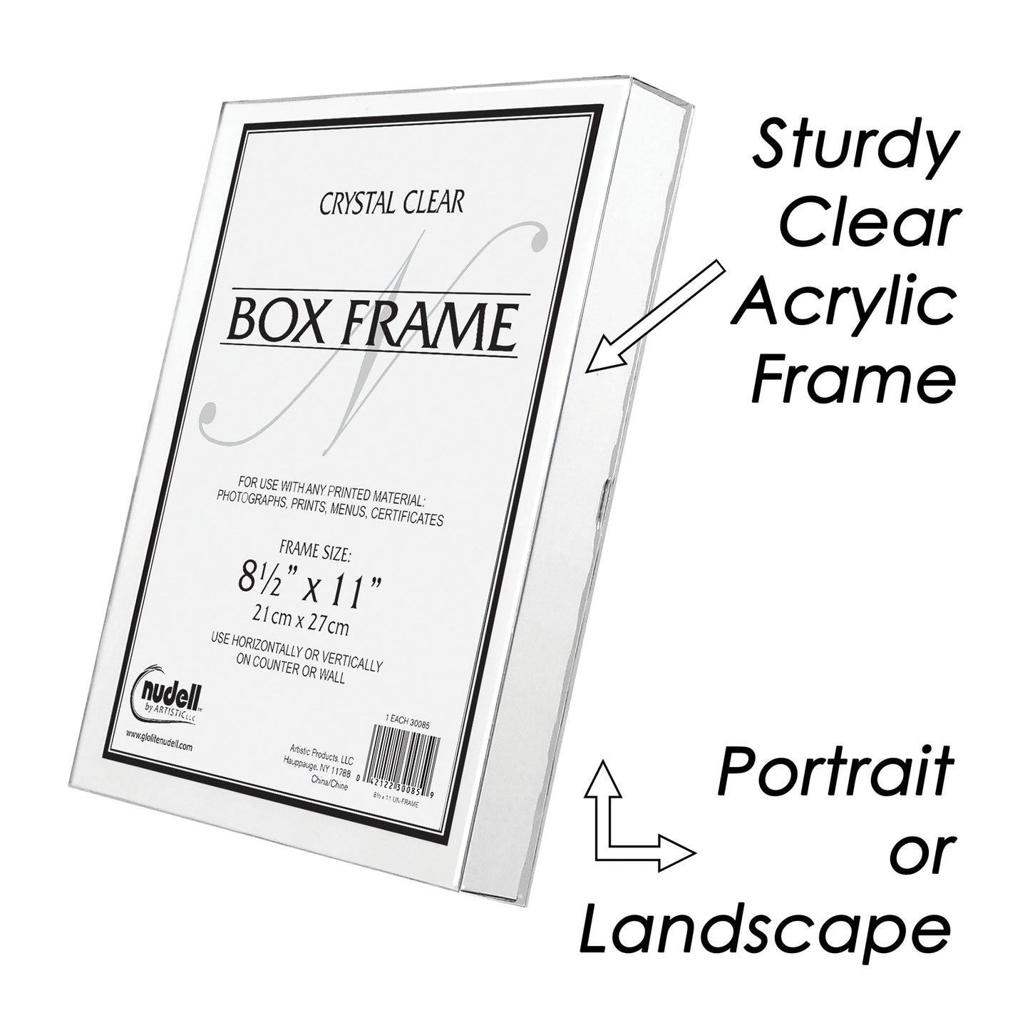 Box Photo Frame and Sign Holder Un-Frame