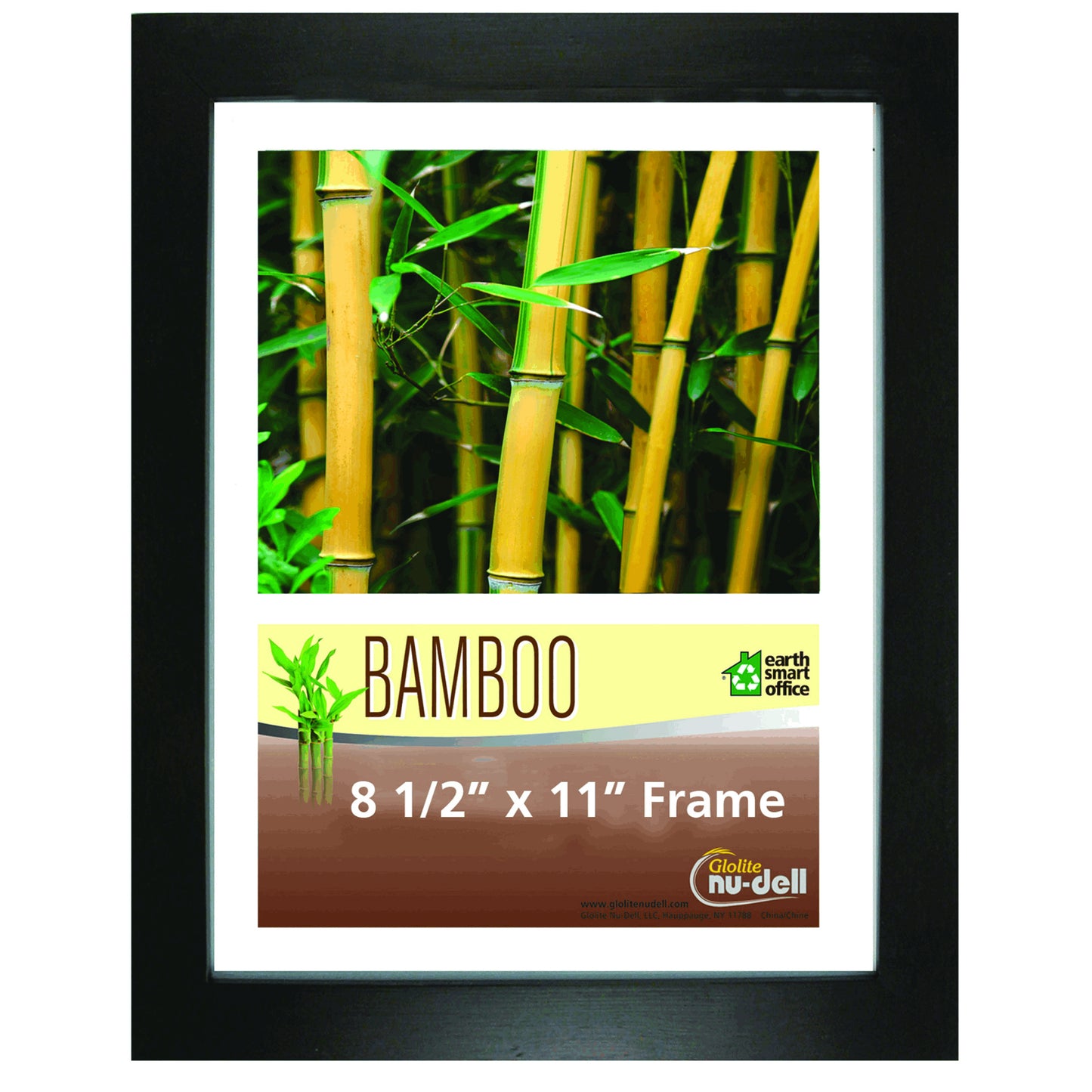 Black Bamboo Frame 8.5" x 11"