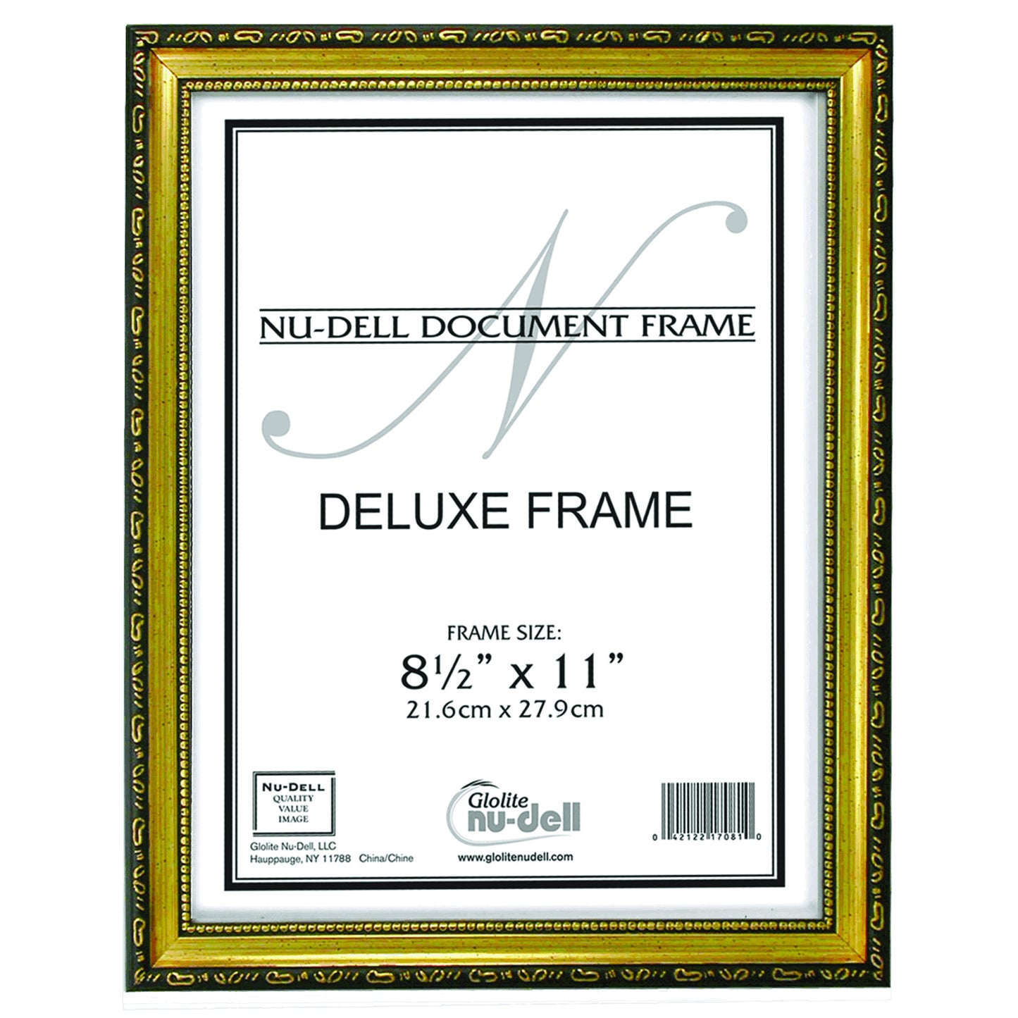 Deluxe Document Frame, 8.5" x 11, Gold
