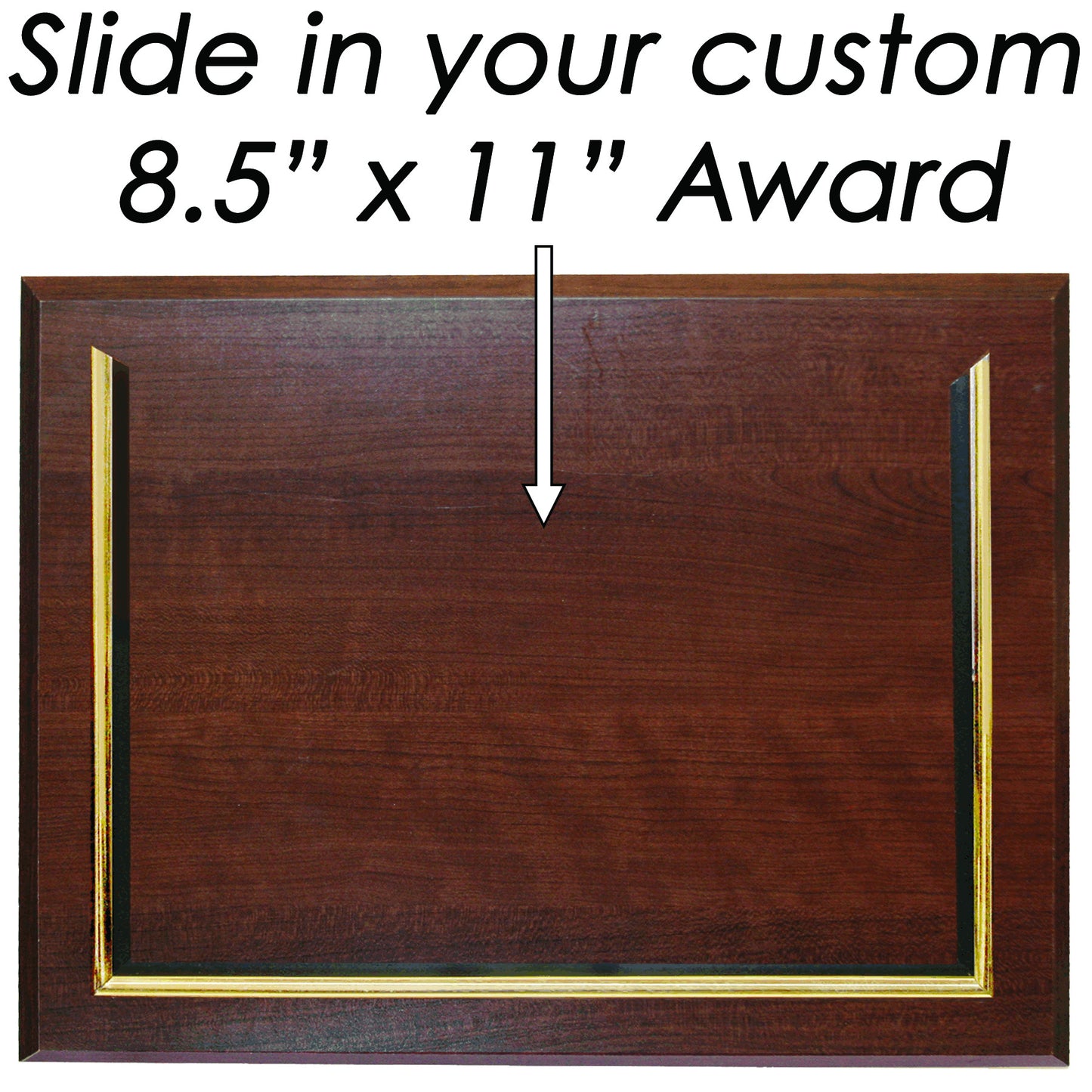 Prestige Executive Award Plaque Walnut Color