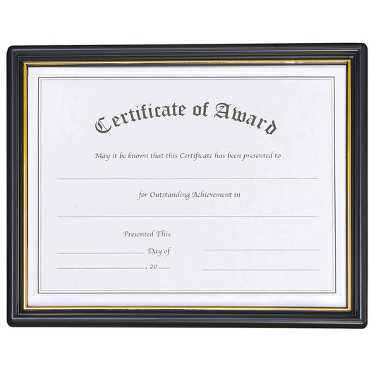 Economy EZ Mount Pre-Framed Time Saver Award Certificate