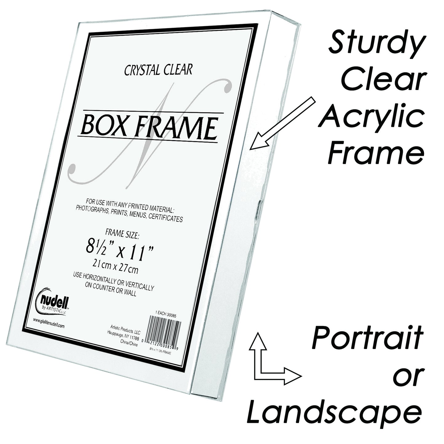 Box Photo Frame and Sign Holder Un-Frame