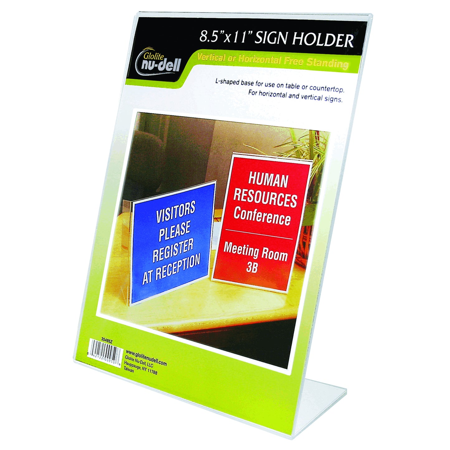 Plastic Sign Holder, 8.5" x 11", Clear, 36 Pack